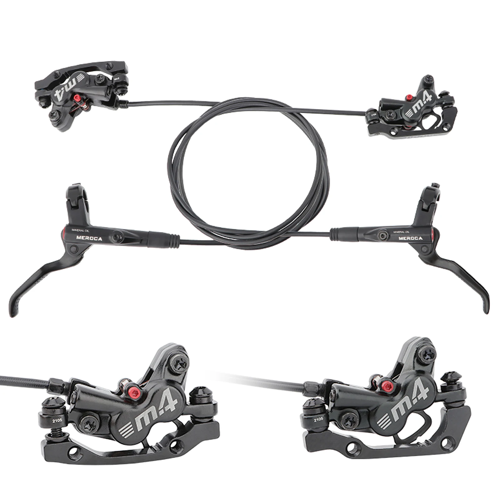 MTB Hydraulic Disc Brake Front Rear Caliper Hydraulic 4 Piston Two-way Brake System 22.2mm MTB Bike Right Left Brake Lever Kit
MTB Hydraulic Disc Brake Front Rear Caliper Hydraulic 4 Piston Two-way Brake System 22.2mm MTB Bike Right Left Brake Lever Kit