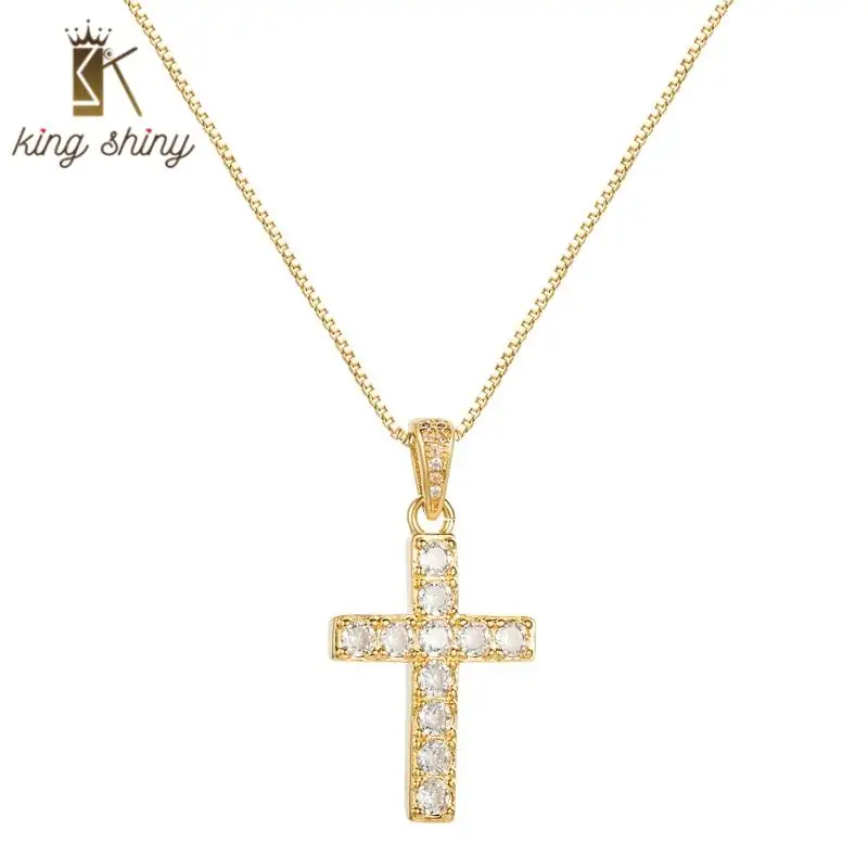2021 Hot Sale Rainbow Zircon Cross Copper Pendant Necklace Gold Color Long Chain Choker Necklace Jewelry Best Party Wedding Gift
2021 Hot Sale Rainbow Zircon Cross Copper Pendant Necklace Gold Color Long Chain Choker Necklace Jewelry Best Party Wedding Gift