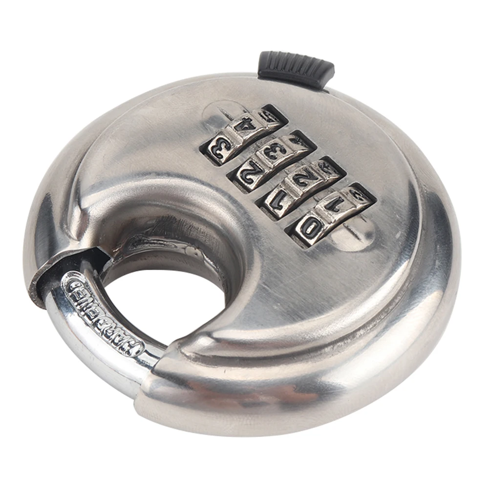 Discus Padlock 4 Digit Combination Gate Fence Lock 70mm Stainless Steel Keyless Unique Parts Portable Car Ornaments
Discus Padlock 4 Digit Combination Gate Fence Lock 70mm Stainless Steel Keyless Unique Parts Portable Car Ornaments