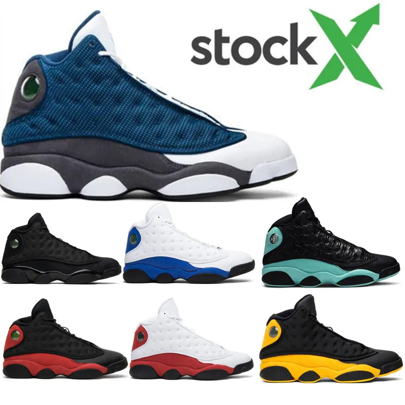 

Black Cat Flints 13 13s Island Green Mens Basketball Shoes Cap And Gown Phantom GS Hyper Royal Bred Wheat DMP sports sneakers 3