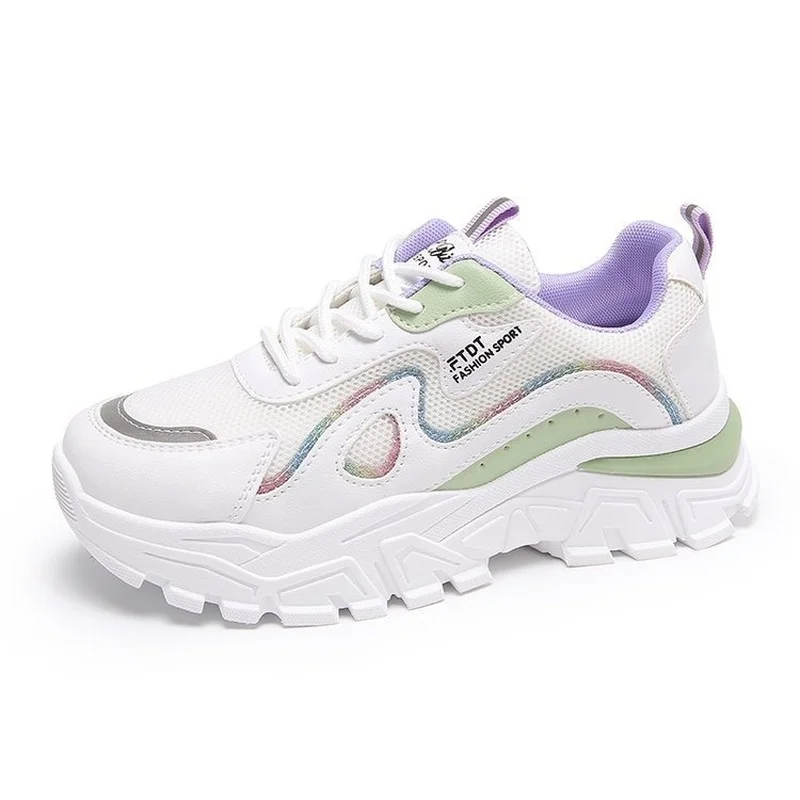 2021 Autumn New Women's Vulcanized Shoes Lace Up Platform Comfortable Women Chunky Sneakers Fashion Leather White Dad Shoes
2021 Autumn New Women's Vulcanized Shoes Lace Up Platform Comfortable Women Chunky Sneakers Fashion Leather White Dad Shoes