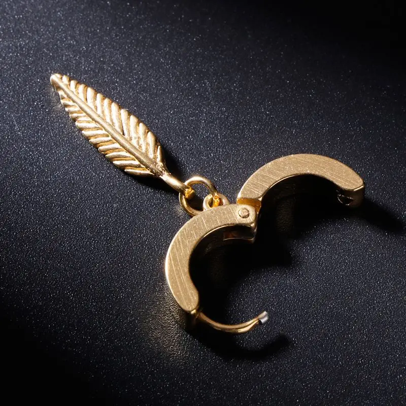 1pc New Arrival Punk Earrings Fashion Feather Pendant Personality Titanium Steel Buckle Women Men Jewelry Decoration Charms 85LB
1pc New Arrival Punk Earrings Fashion Feather Pendant Personality Titanium Steel Buckle Women Men Jewelry Decoration Charms 85LB