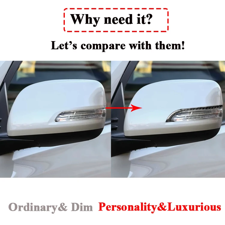 Carbon Fiber Rearview Mirrors Cover Trim Strip Sticker For Toyota Land Cruiser Prado 
Carbon Fiber Rearview Mirrors Cover Trim Strip Sticker For Toyota Land Cruiser Prado