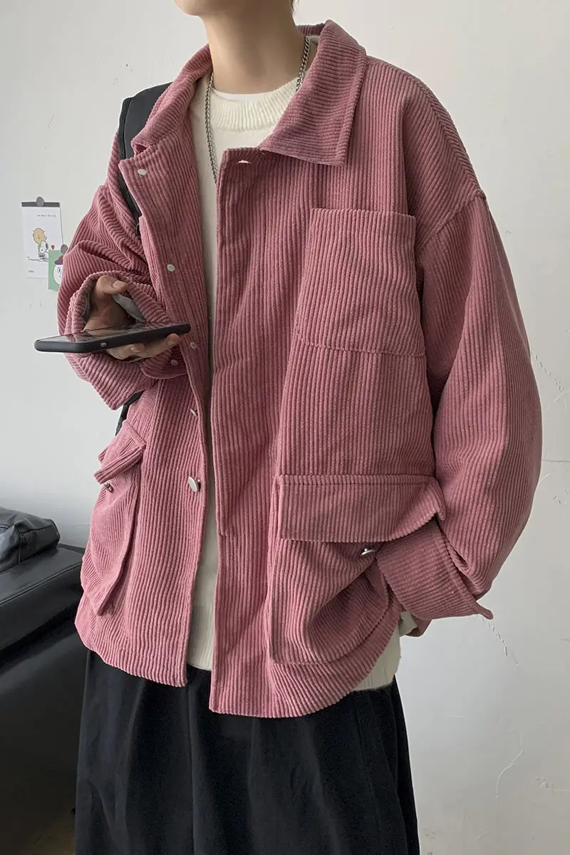 2020 Autumn And Winter New Style New Youth Popular Men's Loose Solid Color Corduroy Jacket Fashion Casual Single-breasted Top
2020 Autumn And Winter New Style New Youth Popular Men's Loose Solid Color Corduroy Jacket Fashion Casual Single-breasted Top