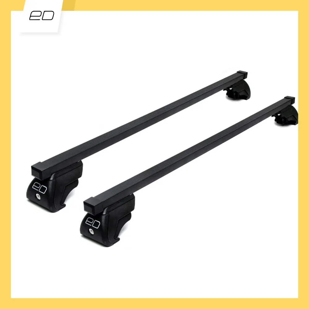 Багажник ED на рейлинги Honda Civic универсал 1997-2003 - Прямоугольные чёрные поперечины