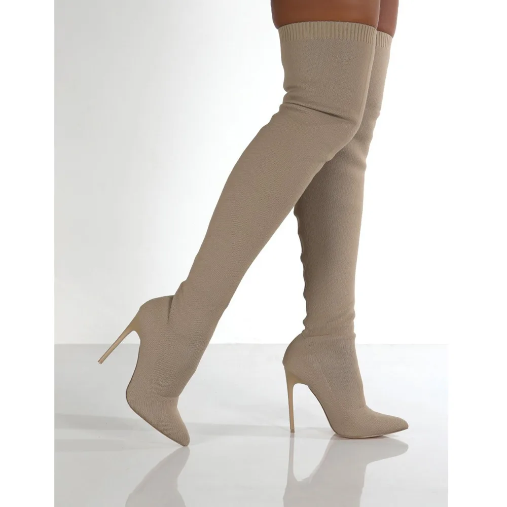 Winter Women's Knee High Boots 2021 New Knitted Design Warm And Fashionable Women Boot Black Beige Simple And Optional
Winter Women's Knee High Boots 2021 New Knitted Design Warm And Fashionable Women Boot Black Beige Simple And Optional