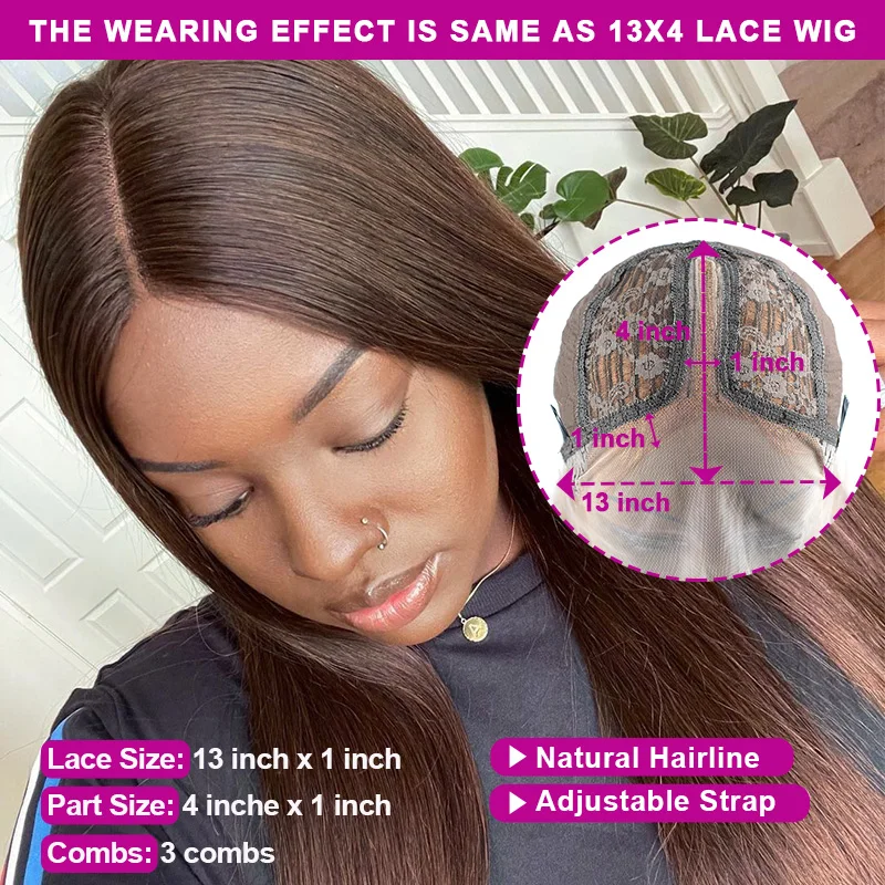 Dark Brown Lace Front Human Hair Wigs Brazilian Straight Lace Front Wig Black Women Human Hair Wig Pre Plucked Brown Wigs Remy
Dark Brown Lace Front Human Hair Wigs Brazilian Straight Lace Front Wig Black Women Human Hair Wig Pre Plucked Brown Wigs Remy