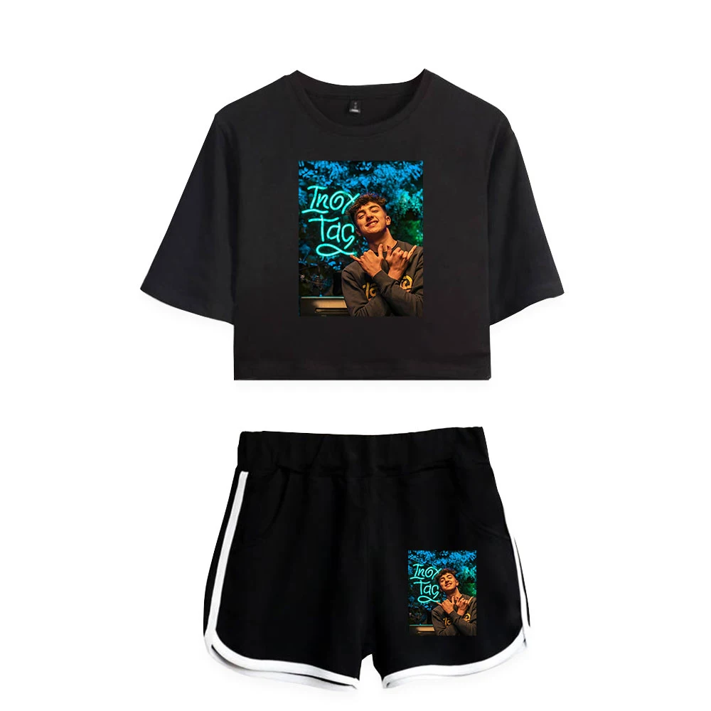 Inoxtag Summer Women/Girl Sets Sexy Short Tops+shorts Elastic Waist Hip Hop Suits Cool Streetwear Two Piece Sets 
Inoxtag Summer Women/Girl Sets Sexy Short Tops+shorts Elastic Waist Hip Hop Suits Cool Streetwear Two Piece Sets