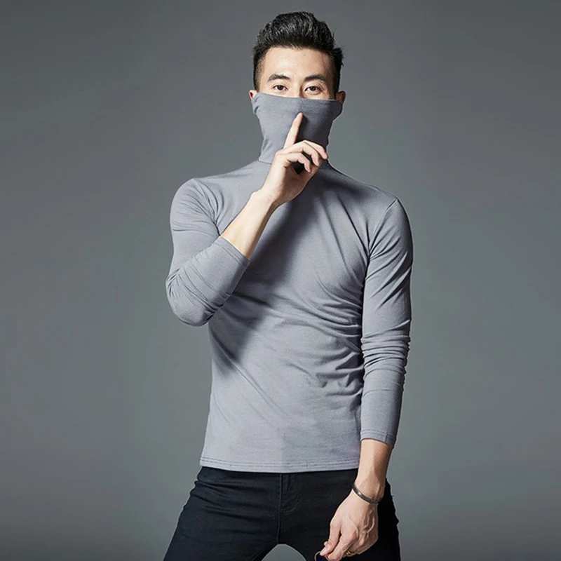 Long Sleeve Tops Men's Thermal Underwear Warm Lingerie Male Hight Neck Pullover Blouse Casual Slim Turtleneck Warm Basic T-Shirt
Long Sleeve Tops Men's Thermal Underwear Warm Lingerie Male Hight Neck Pullover Blouse Casual Slim Turtleneck Warm Basic T-Shirt