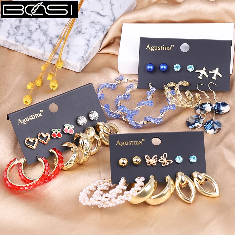 BOSI 2022 Stud Hoops Earrings Set for Women Fashion Jewelry Statement Boho Gold Hoop Pearls Earrings Trend Long Geometric Boho
BOSI 2022 Stud Hoops Earrings Set for Women Fashion Jewelry Statement Boho Gold Hoop Pearls Earrings Trend Long Geometric Boho