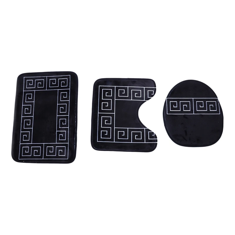 Bath Mat 3 Piece Set Classical Pattern Toilet Cover Foot Pad Non-Slip Absorbent Bathroom Door Mat Flannel Soft Bathr Rug Carpet
Bath Mat 3 Piece Set Classical Pattern Toilet Cover Foot Pad Non-Slip Absorbent Bathroom Door Mat Flannel Soft Bathr Rug Carpet