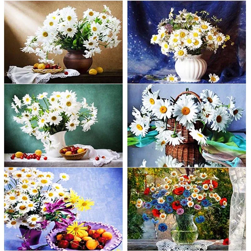 5D DIY Diamond Painting Small Daisy Flower Picture Cross Stitch Gift Square/Round Full Drill Embroidery Mosaic Art Home Decor
5D DIY Diamond Painting Small Daisy Flower Picture Cross Stitch Gift Square/Round Full Drill Embroidery Mosaic Art Home Decor