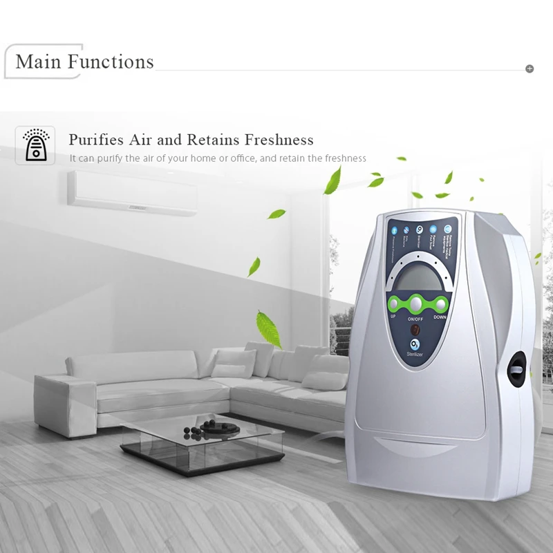 Ozone Generator Air Purifier Household Portable Ozone Disinfector For Fruit Vegetable Air Water Sterilization
Ozone Generator Air Purifier Household Portable Ozone Disinfector For Fruit Vegetable Air Water Sterilization