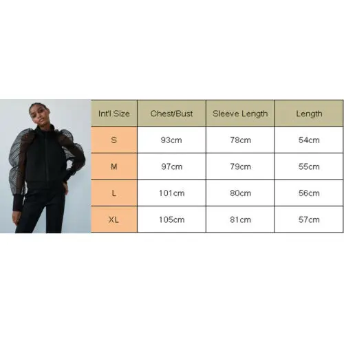 Hot Sexy Women See Through Sheer Mesh Polka Dot Puff Long Sleeve Turtleneck Zipper Jackets Spring Autumn Fashion Patchwork Coat 
Hot Sexy Women See Through Sheer Mesh Polka Dot Puff Long Sleeve Turtleneck Zipper Jackets Spring Autumn Fashion Patchwork Coat