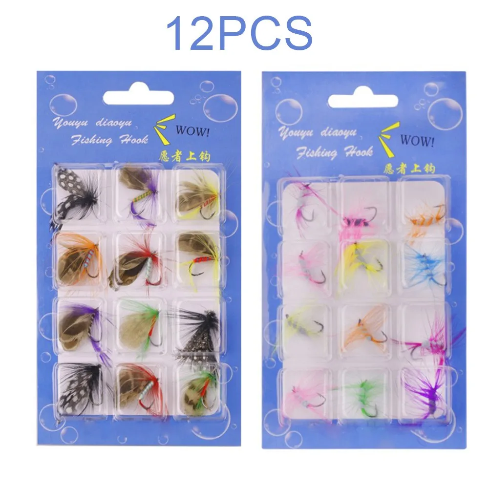 12Pcs/Set Insects Flies Fly Fishing Lures Bait Hook Fishing Wet Flies Bug Hooks With Sharp Edge&Fishing Hook Perfect Decoy
12Pcs/Set Insects Flies Fly Fishing Lures Bait Hook Fishing Wet Flies Bug Hooks With Sharp Edge&Fishing Hook Perfect Decoy