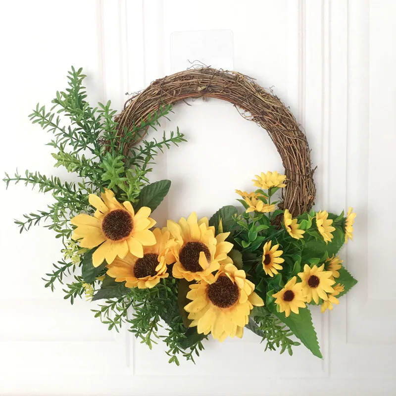 Artificial Sun Flower Garland Halloween Door Hanging Rattan Circle Silk Thanksgiving Milan Garland Home Christmas Decor Plants
Artificial Sun Flower Garland Halloween Door Hanging Rattan Circle Silk Thanksgiving Milan Garland Home Christmas Decor Plants