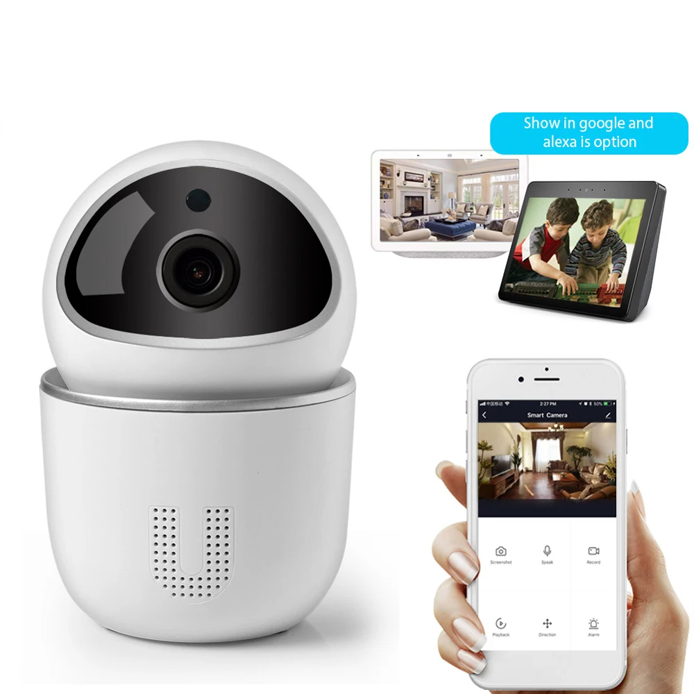 Мини камера с автоматическим отслеживанием Wi Fi IP HD1080P Домашняя безопасность мини