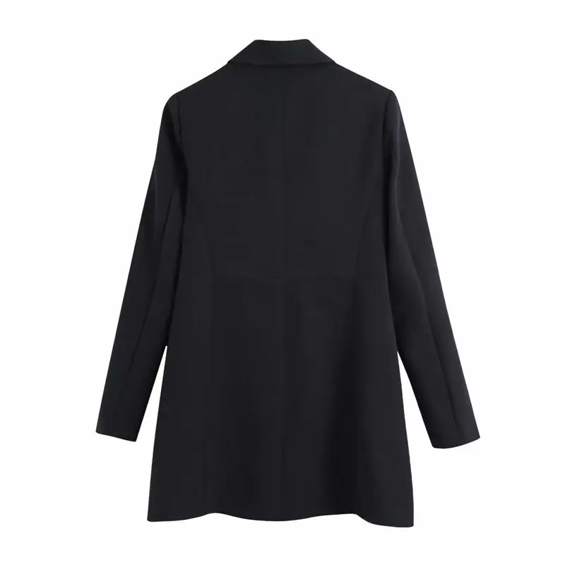 ZA 2021 Spring Women Fashion Blazer Notched Double Breasted Jacket Metal Office Lady Blazer Long Sleeve Outwear 
ZA 2021 Spring Women Fashion Blazer Notched Double Breasted Jacket Metal Office Lady Blazer Long Sleeve Outwear