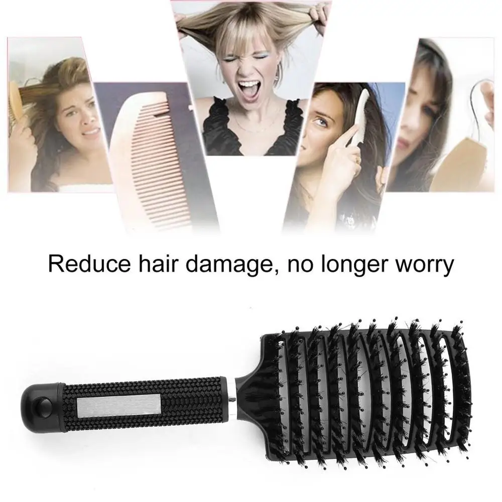 Women Men Hair Scalp Massage Comb Bristle & Nylon Hairbrush Wet Curly Detangle Hair Brush for Salon Hairdressing Styling Tools
Women Men Hair Scalp Massage Comb Bristle & Nylon Hairbrush Wet Curly Detangle Hair Brush for Salon Hairdressing Styling Tools