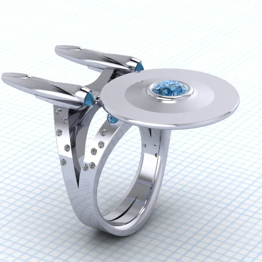 Creative popular exquisite surrounding men and women universal starship enterprising party birthday gift ring wholesale
Creative popular exquisite surrounding men and women universal starship enterprising party birthday gift ring wholesale