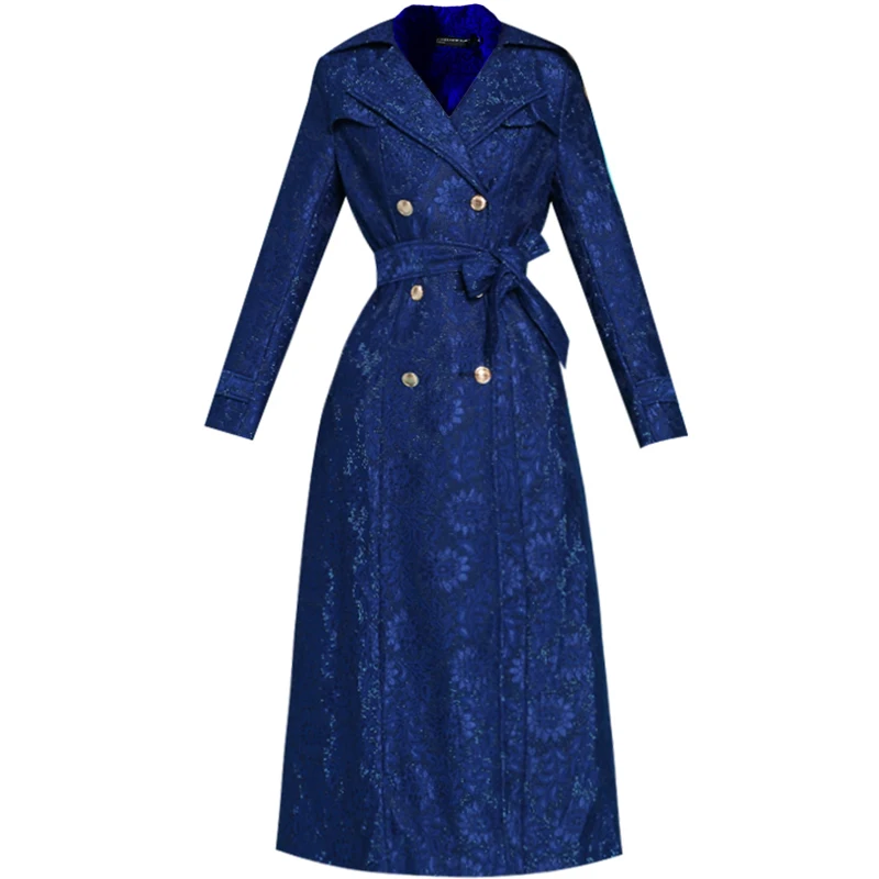 Good Quality Autumn Luxury Lace Double Breasted Long Trench Coat Women Elegant Thick Ol Windbreaker Christmas Clothes
Good Quality Autumn Luxury Lace Double Breasted Long Trench Coat Women Elegant Thick Ol Windbreaker Christmas Clothes