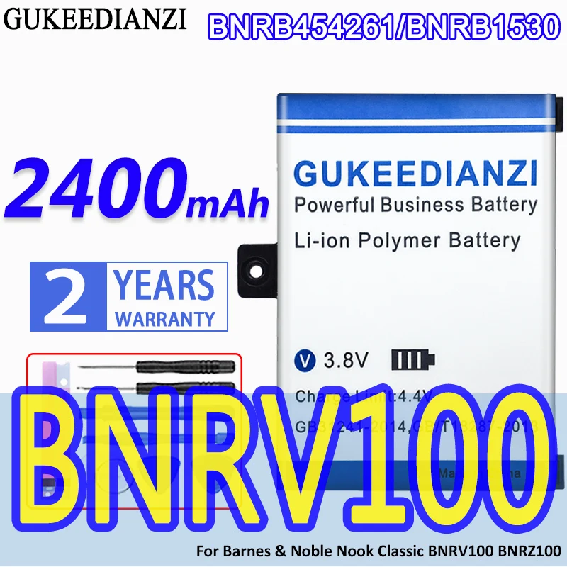 GUKEEDIANZI High Capacity Battery BNRB454261 BNRB1530 2400mAh For Barnes & Noble Nook Classic BNRV100 BNRZ100 E-book Bateria
GUKEEDIANZI High Capacity Battery BNRB454261 BNRB1530 2400mAh For Barnes & Noble Nook Classic BNRV100 BNRZ100 E-book Bateria