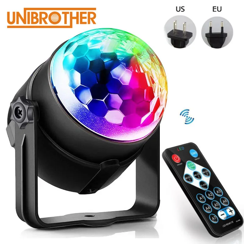 RGB диско-шар светильник вечерние, 3 Вт, 3 светодиодный 
RGB диско-шар светильник вечерние, 3 Вт, 3 светодиодный