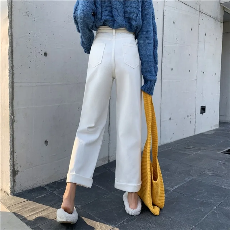 Mazefeng New 2020 Women Summer Jeans High Waist Casual Trousers Female Straight Denim Streetwear Wide Leg Ankle-Length Pants
Mazefeng New 2020 Women Summer Jeans High Waist Casual Trousers Female Straight Denim Streetwear Wide Leg Ankle-Length Pants
