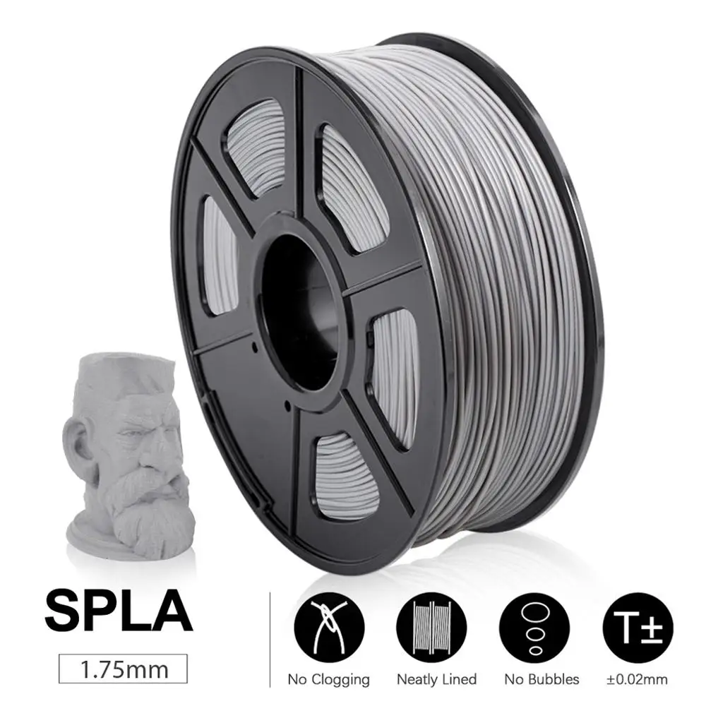 3D Printer SPLA Filament 1.75mm 1KG Rolls like PLA Filament Plastic Material oversea warehouse fast ship and Top Quality.
3D Printer SPLA Filament 1.75mm 1KG Rolls like PLA Filament Plastic Material oversea warehouse fast ship and Top Quality.
