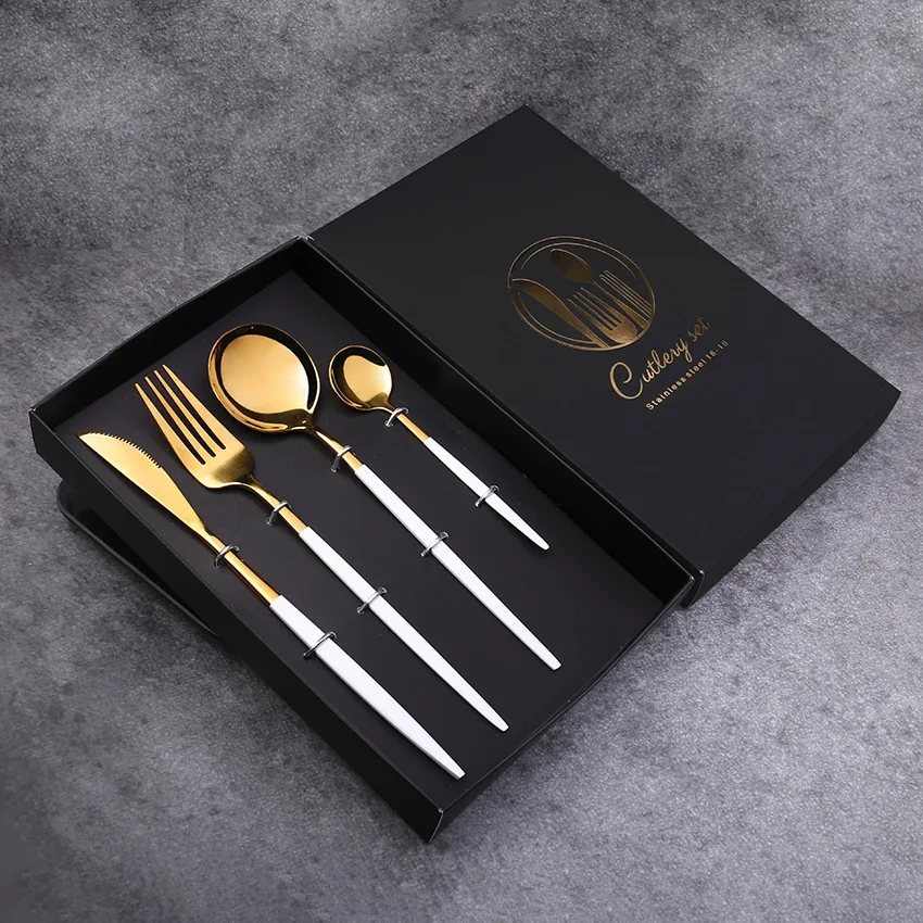 4Pcs/Set Stainless Steel Dinnerware Dinner Nordic Tableware Knife Fork Spoon Dinner Knife Fork Spoons Kit Home Party Gift Set
4Pcs/Set Stainless Steel Dinnerware Dinner Nordic Tableware Knife Fork Spoon Dinner Knife Fork Spoons Kit Home Party Gift Set