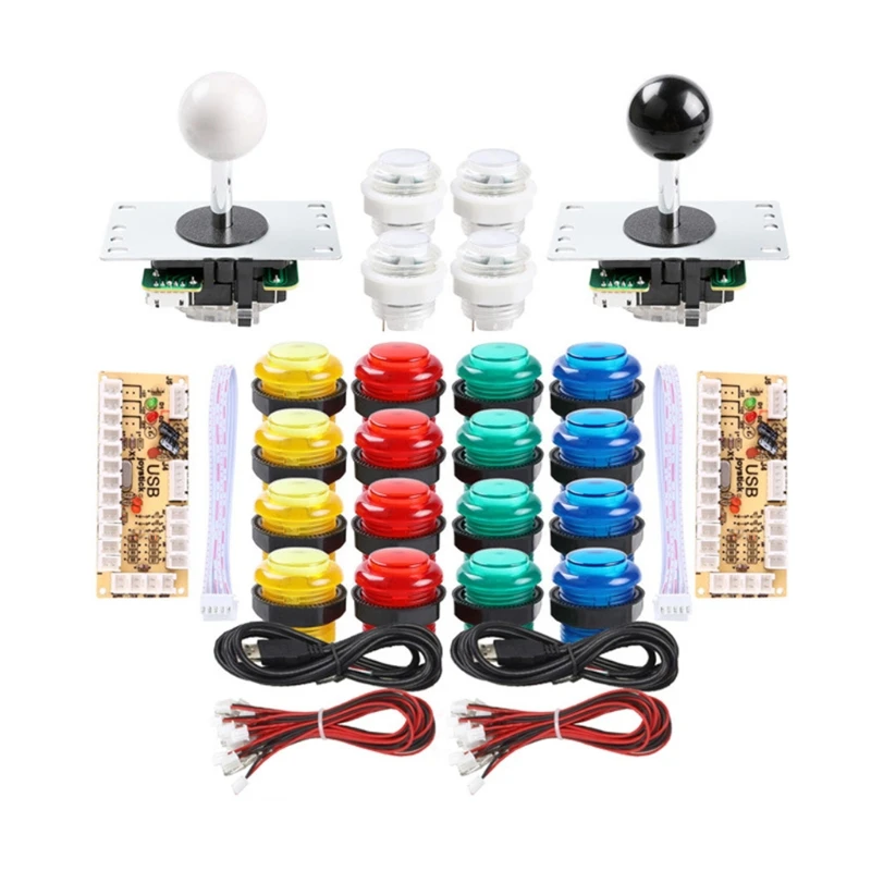 DIY Arcade Game Control Board Kit 2 Players Joystick Game Kits with 20 LED Arcade Buttons 2 Zero Delay USB Encoder
DIY Arcade Game Control Board Kit 2 Players Joystick Game Kits with 20 LED Arcade Buttons 2 Zero Delay USB Encoder