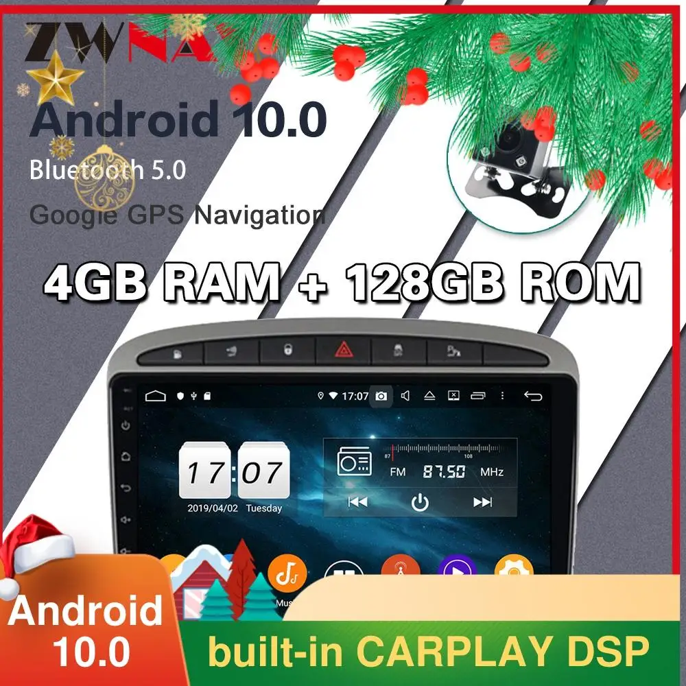 4G128G 2 din IPS screen Android 10.0 Car Multimedia player For Peugeot 308 308SW 408 2012+ car video stereo GPS navi head unit
4G128G 2 din IPS screen Android 10.0 Car Multimedia player For Peugeot 308 308SW 408 2012+ car video stereo GPS navi head unit