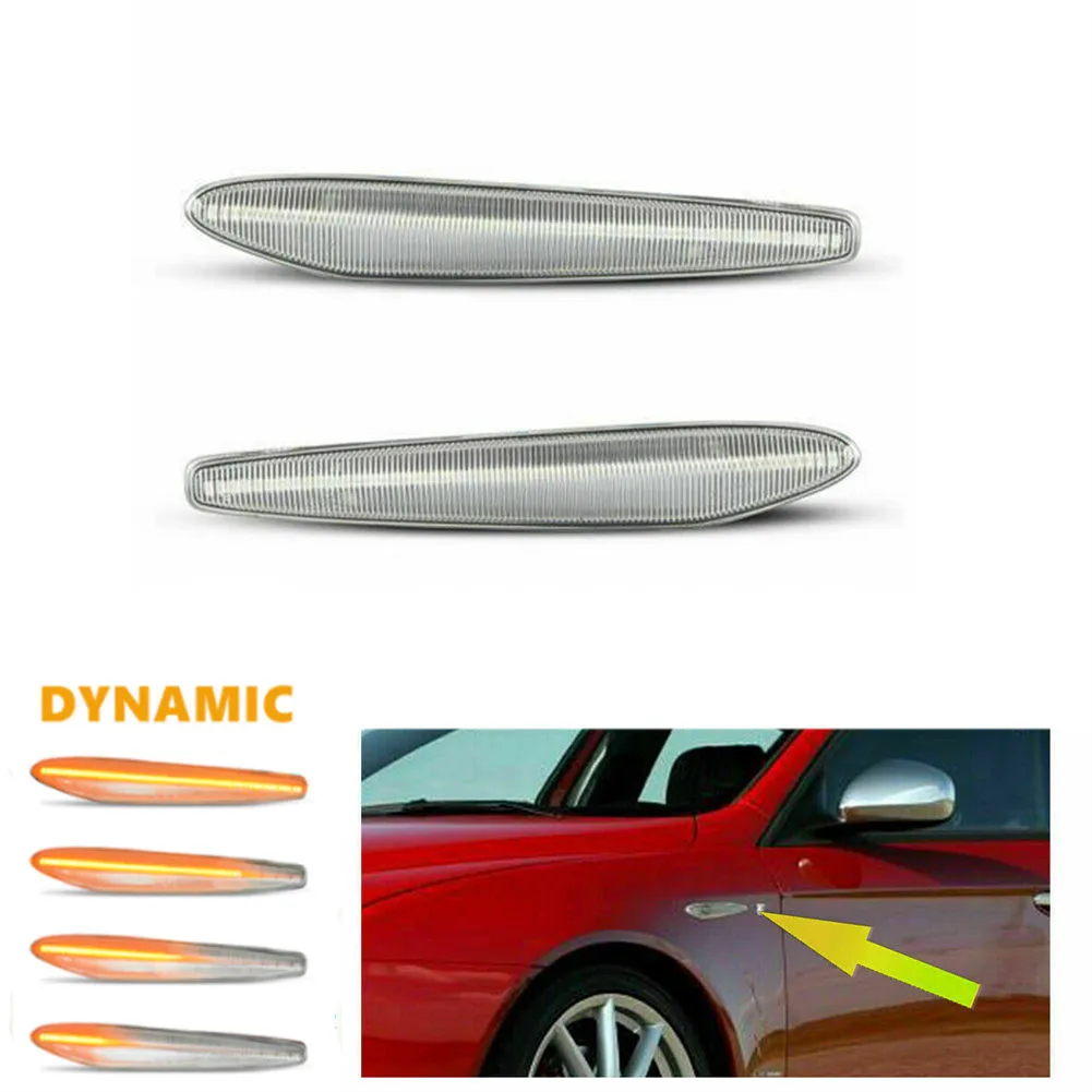2x Dynamic LED Side Marker Indicator Light Clear Lens For Romeo 159 Typ 939 180 Degrees Of Visible Light Amber Side Marker Light
2x Dynamic LED Side Marker Indicator Light Clear Lens For Romeo 159 Typ 939 180 Degrees Of Visible Light Amber Side Marker Light
