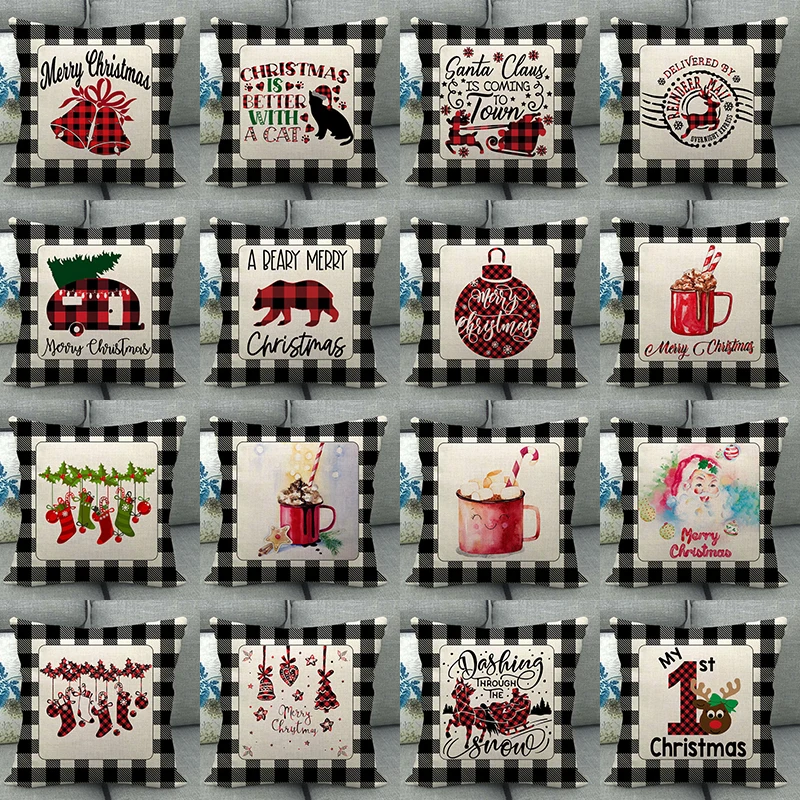 New Year Christmas Ornaments Car Print Pattern Cotton Linen Throw Cushion Cover Sofa Party Decor Pillowcover Home Pillowcase
New Year Christmas Ornaments Car Print Pattern Cotton Linen Throw Cushion Cover Sofa Party Decor Pillowcover Home Pillowcase