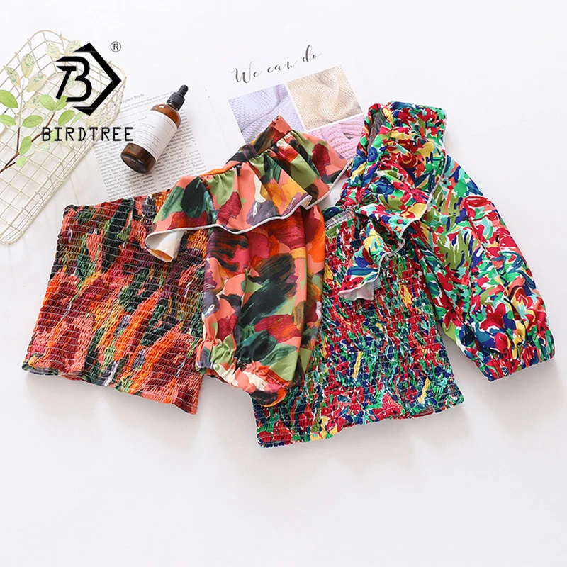 Summer New Women Vintage Off Shoulder Floral Chiffon Blouse Lantern Sleeve Back Stretch Short Shirt Korean Sweet Crop Tops T1160
Summer New Women Vintage Off Shoulder Floral Chiffon Blouse Lantern Sleeve Back Stretch Short Shirt Korean Sweet Crop Tops T1160