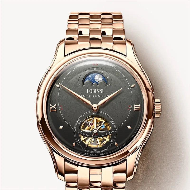 LOBINNI Watch Men Seagull Automatic Mechanical Movement Luxury Brand Men's Watches Moon Phase Sapphire relogio L12025M-4
LOBINNI Watch Men Seagull Automatic Mechanical Movement Luxury Brand Men's Watches Moon Phase Sapphire relogio L12025M-4