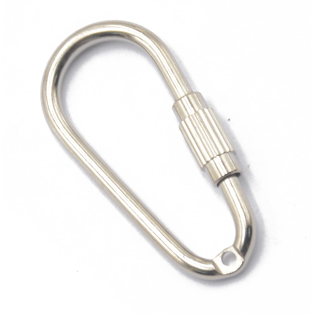Steel Carabiner Generic D Shape Steel Screw Locking Carabiner Key Ring Clasp Clip Hook Pack of 10 Carabiner Key Ring
Steel Carabiner Generic D Shape Steel Screw Locking Carabiner Key Ring Clasp Clip Hook Pack of 10 Carabiner Key Ring