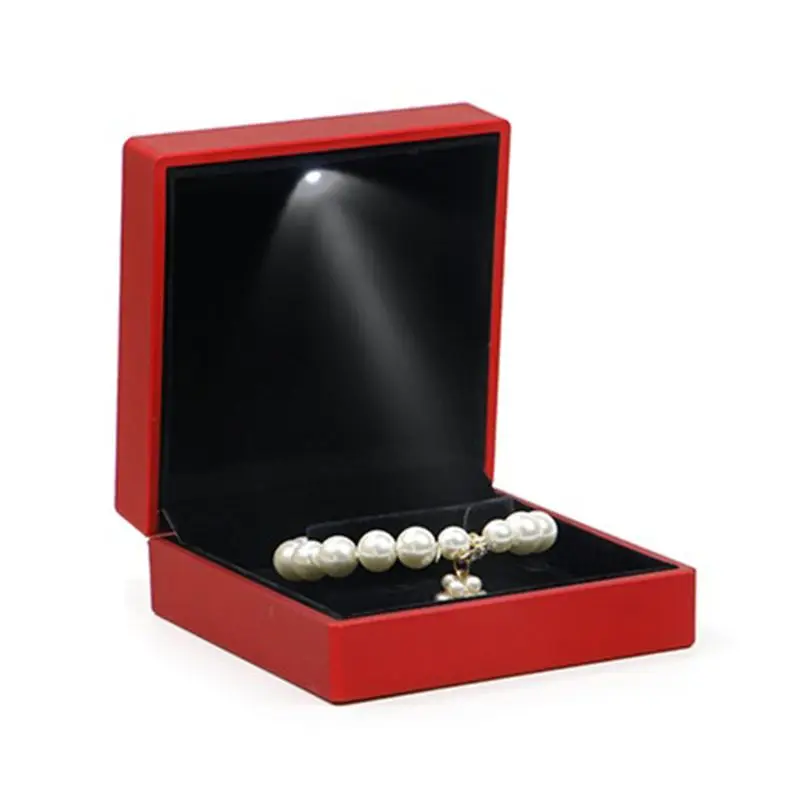 Bracelet Box Square Wedding Pendant Ring Case with LED Light Jewelry Gift Box 45BC
Bracelet Box Square Wedding Pendant Ring Case with LED Light Jewelry Gift Box 45BC