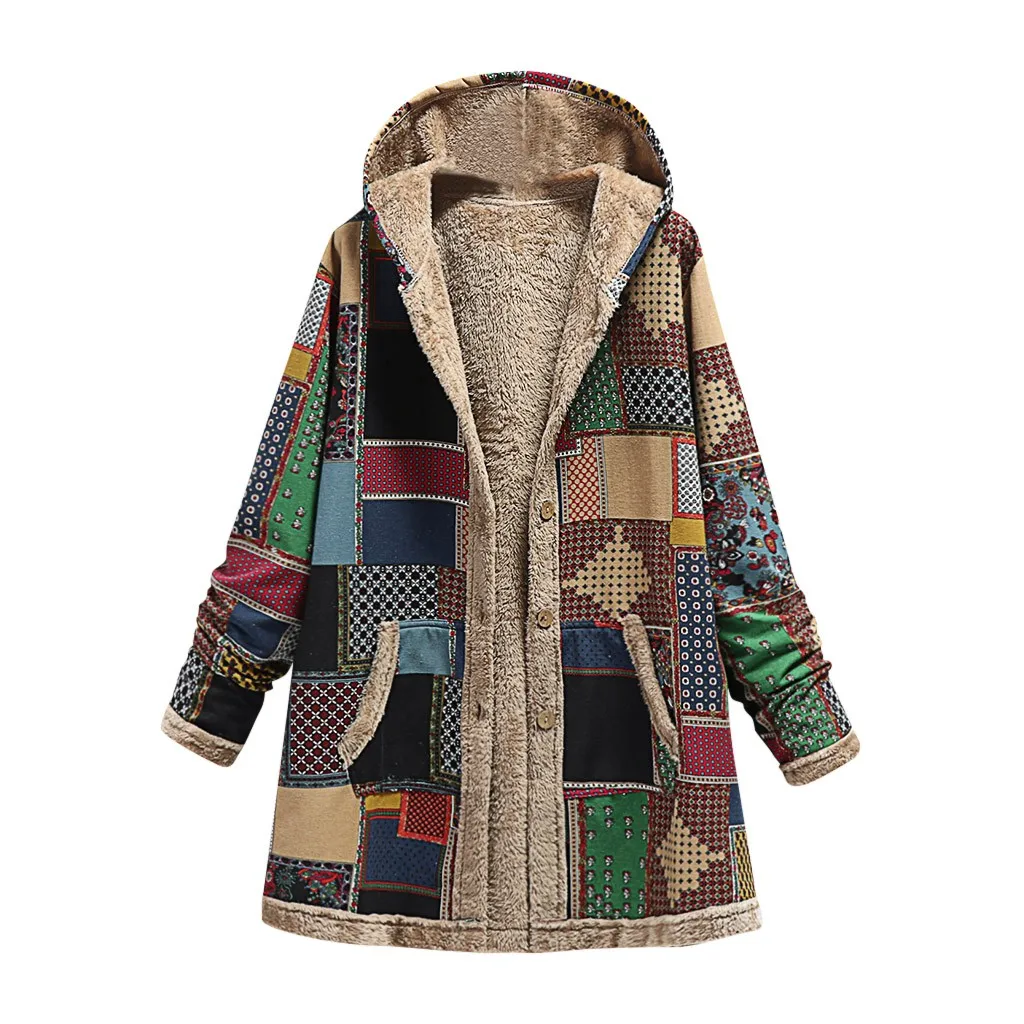 Womens Jackets Fashion Winter Warm Outwear Print Hooded With Pockets Vintage Coats Cardigan Female Casual Outwear Oversized
Womens Jackets Fashion Winter Warm Outwear Print Hooded With Pockets Vintage Coats Cardigan Female Casual Outwear Oversized