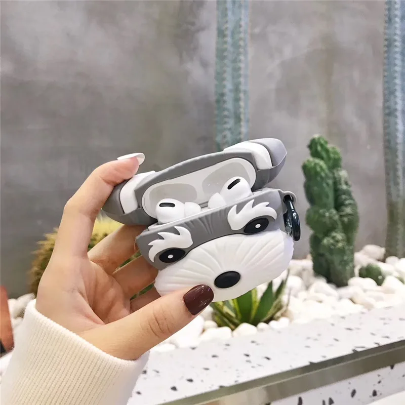 Case for Airpods Pro Cute Bluetooth Earphone Case for Airpod Pro Cover for Air Pods Pro with Keychain 3D Dog Schnauzer Silicone
Case for Airpods Pro Cute Bluetooth Earphone Case for Airpod Pro Cover for Air Pods Pro with Keychain 3D Dog Schnauzer Silicone