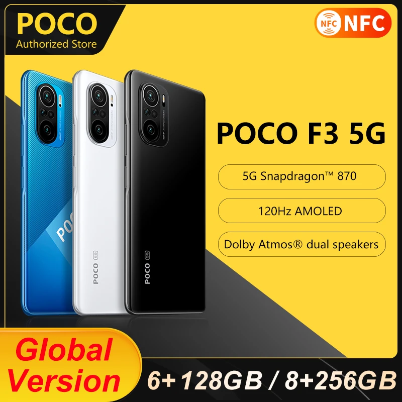 Global Version POCO F3 Smartphone 8GB 256G Snapdragon 870 Octa Core 5G Mobile Phone 6.67"120Hz E4 AMOLED Display Cellphone
Global Version POCO F3 Smartphone 8GB 256G Snapdragon 870 Octa Core 5G Mobile Phone 6.67"120Hz E4 AMOLED Display Cellphone
