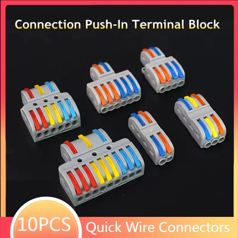 5/10Pcs Universal Quick Wire Connectors Compact Wiring Cable Connectors Electrical Splitter Terminal
5/10Pcs Universal Quick Wire Connectors Compact Wiring Cable Connectors Electrical Splitter Terminal