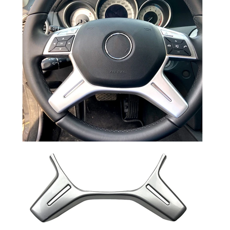 Автомобильная Серебристая Рамка рулевого колеса ABS, отделка, наклейка для Mercedes Benz C E GLK CLS M Class W204 W212
Автомобильная Серебристая Рамка рулевого колеса ABS, отделка, наклейка для Mercedes Benz C E GLK CLS M Class W204 W212