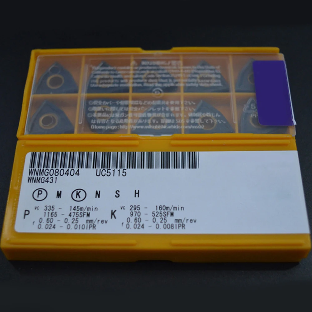 NEW 10pcs WNMG080404 UC5115 WNMG431 WNMG080408 UC5115 WNMG432 CNC blade Carbide
NEW 10pcs WNMG080404 UC5115 WNMG431 WNMG080408 UC5115 WNMG432 CNC blade Carbide