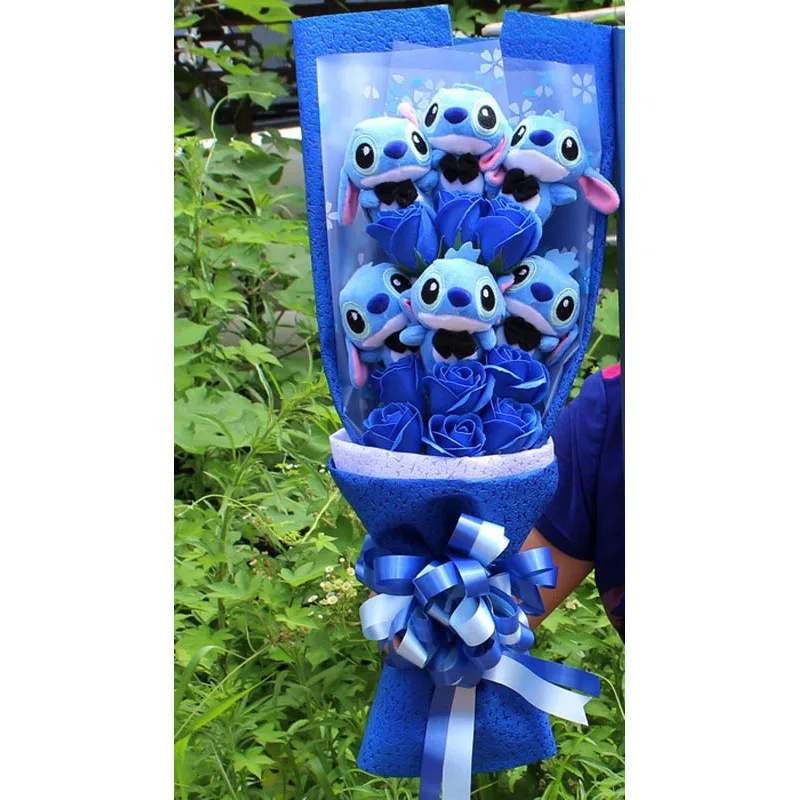 Cute Stitch Cartoon Bouquet Plush Toy Mini Stich Bouquet Plush Doll Silk Soap Bouquet Valentine's Day Birthday Gift
Cute Stitch Cartoon Bouquet Plush Toy Mini Stich Bouquet Plush Doll Silk Soap Bouquet Valentine's Day Birthday Gift