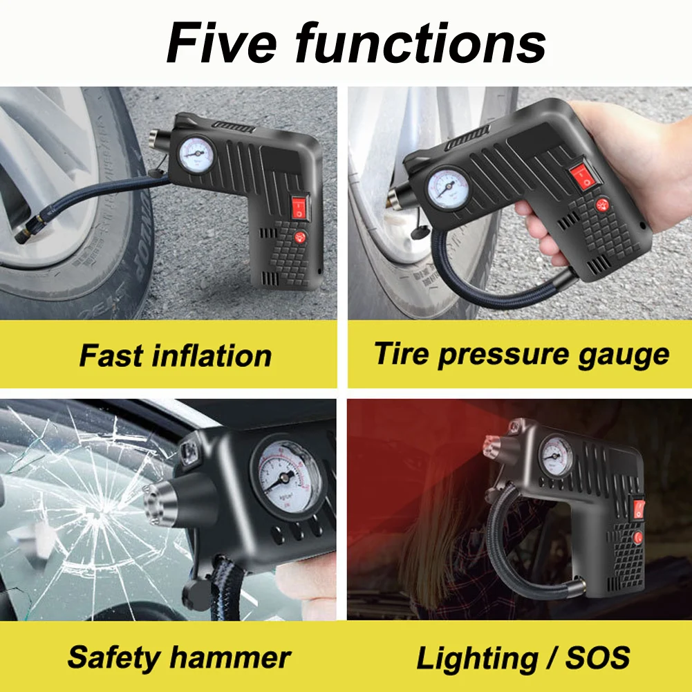 Rechargeable Air Compressor Wireless 100W 8A 12V Inflatable Pump Portable Air Pump Digital Car Automatic Tire Inflator Equipment
Rechargeable Air Compressor Wireless 100W 8A 12V Inflatable Pump Portable Air Pump Digital Car Automatic Tire Inflator Equipment