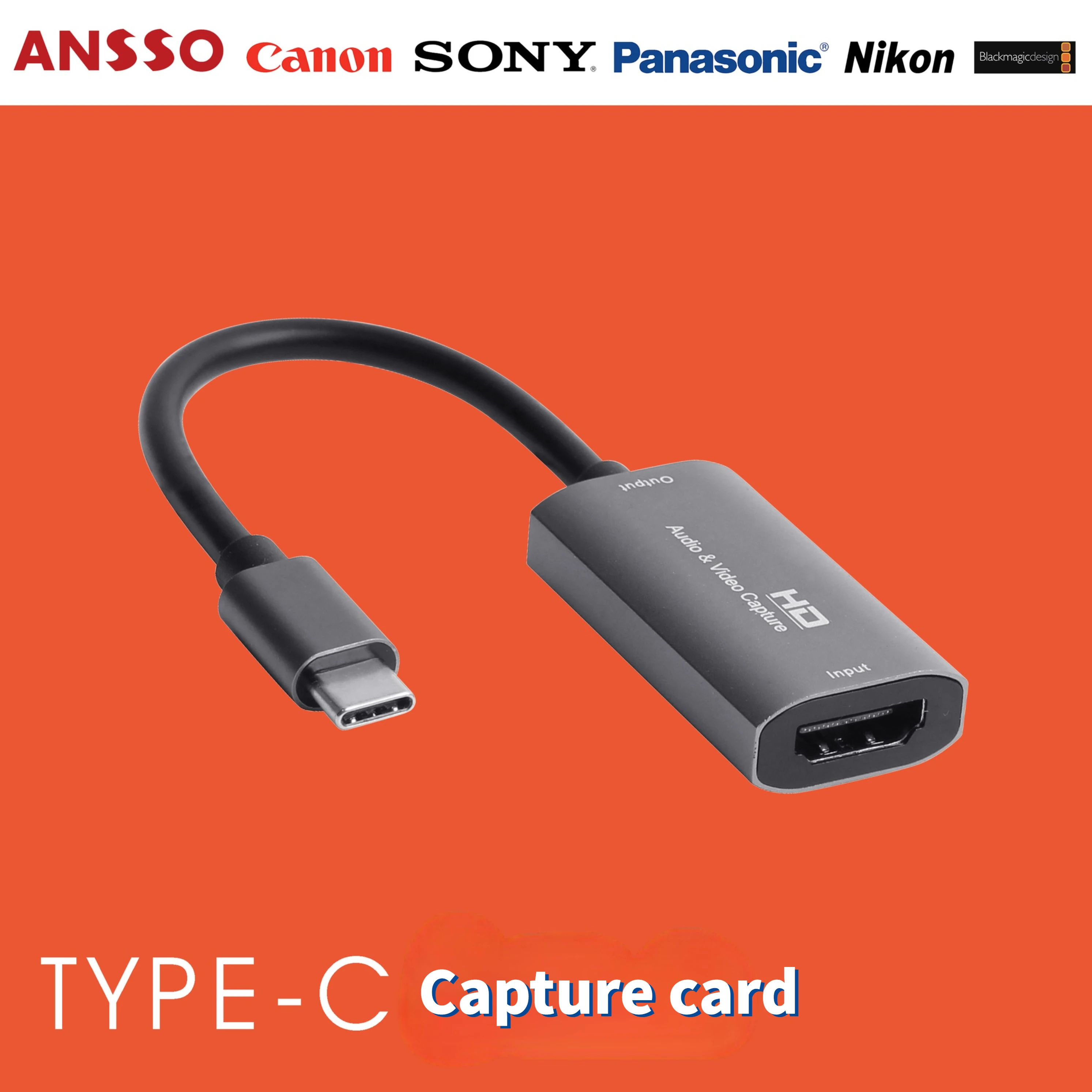 Карта захвата TYPE-C HDMI-совместима с записью Type-C и прямой трансляцией через DSLR, видеокамеру, экшн-камеру, PS4, Xbox, коммутатор
Карта захвата TYPE-C HDMI-совместима с записью Type-C и прямой трансляцией через DSLR, видеокамеру, экшн-камеру, PS4, Xbox, коммутатор