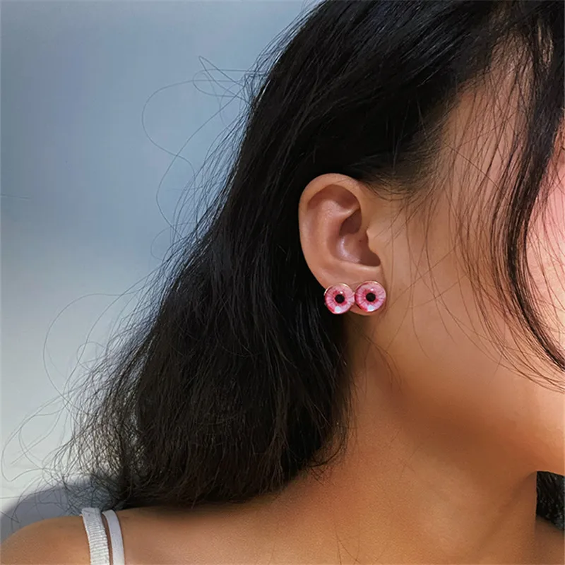 Korean Trend Personal Fashion Glass Eyeball Shape Stud Earrings for Woemn Niche Design Sense Simple High-end Earrings Jewelry
Korean Trend Personal Fashion Glass Eyeball Shape Stud Earrings for Woemn Niche Design Sense Simple High-end Earrings Jewelry