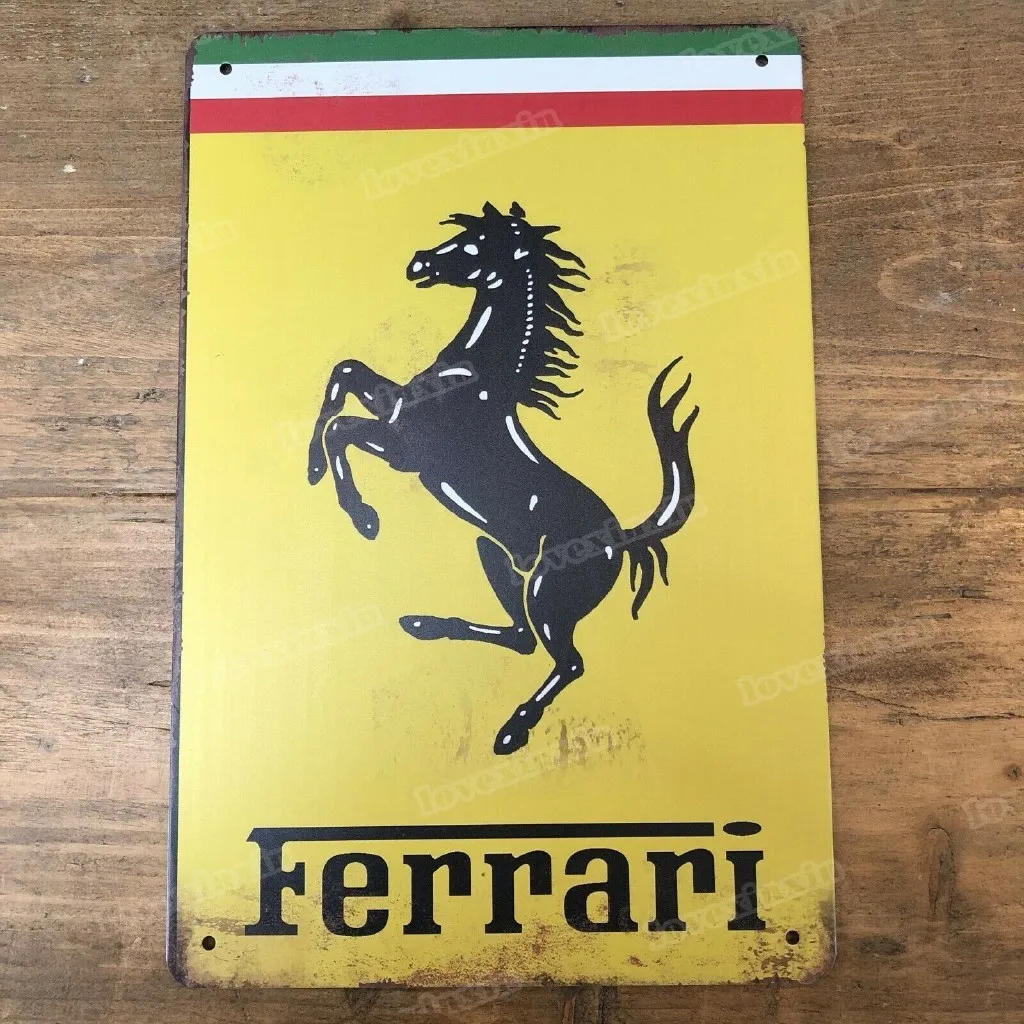 Желтая металлическая Оловянная вывеска Ferrari, Декор для дома и паба, винтажный настенный постер для кухни, 20x30 см
Желтая металлическая Оловянная вывеска Ferrari, Декор для дома и паба, винтажный настенный постер для кухни, 20x30 см