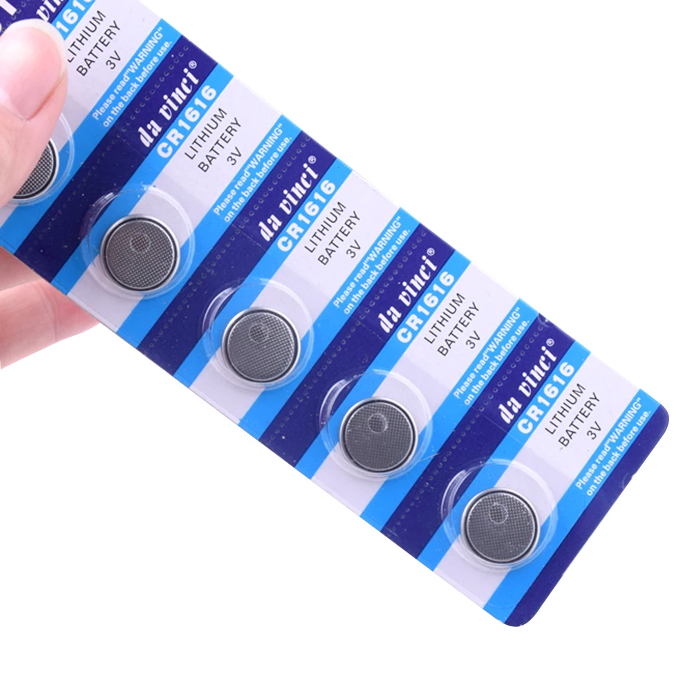 YCDC 3V 5pcs Button Batteries CR1616 DL1616 ECR1616 LM1616 Cell Coin for Watch Calculator toys Electronic Remote
YCDC 3V 5pcs Button Batteries CR1616 DL1616 ECR1616 LM1616 Cell Coin for Watch Calculator toys Electronic Remote